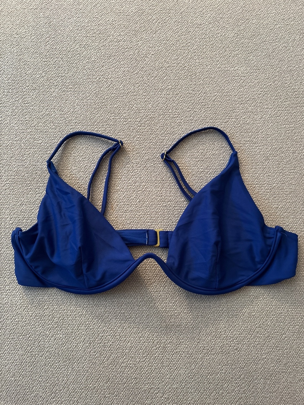 Betty Jade Royal Blue Underwire Swim Bikini Top Size XL